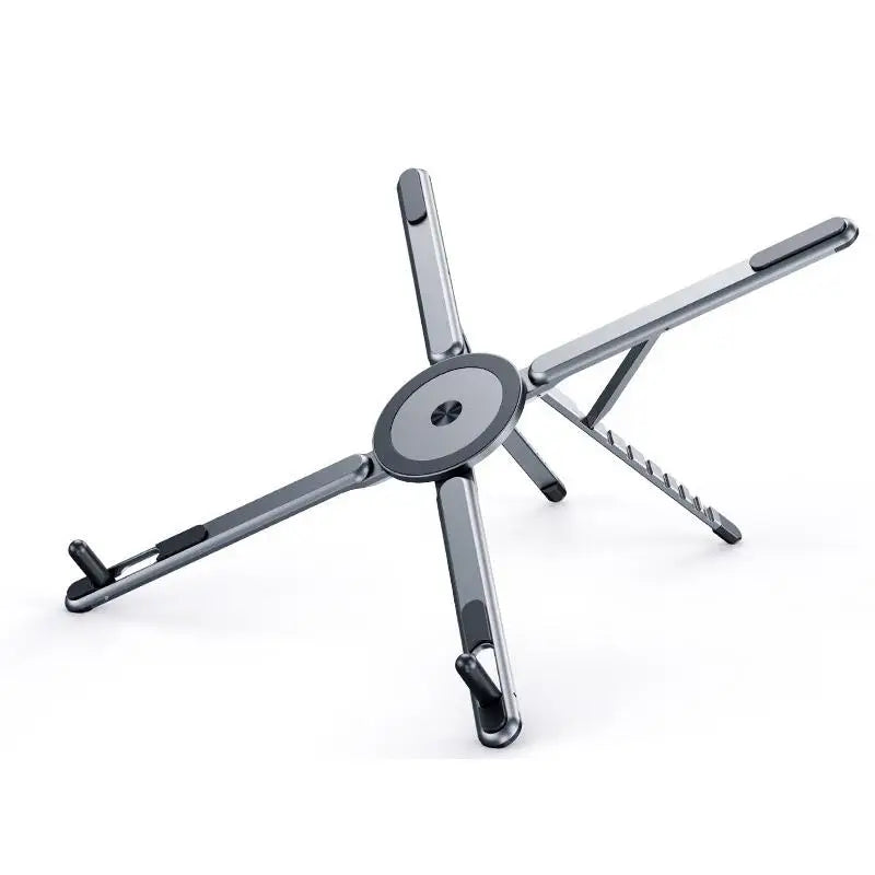 3-In-1 Magnetic Portable Laptop Stand Foldable Aluminum Alloy Laptop&Phone Holder 8 Level Height Adjustment Laptop Stand