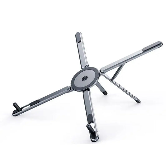 3-In-1 Magnetic Portable Laptop Stand Foldable Aluminum Alloy Laptop&Phone Holder 8 Level Height Adjustment Laptop Stand